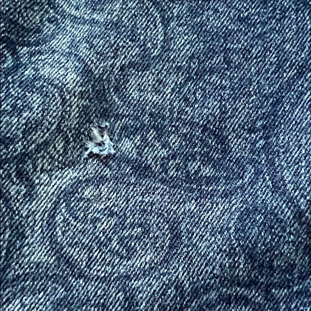 TRU Luxe Paisley Print Jeans Size 14 • Stretch Straight Leg • Dark Wash - Picture 10 of 11